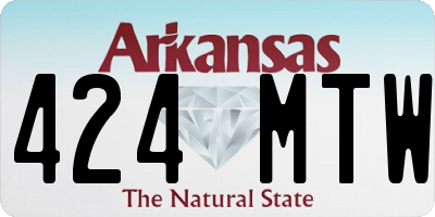 AR license plate 424MTW