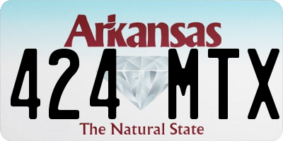 AR license plate 424MTX
