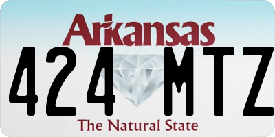 AR license plate 424MTZ