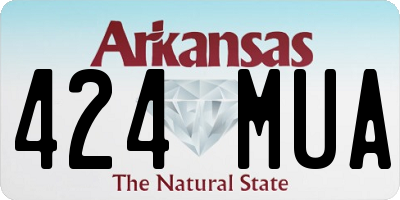 AR license plate 424MUA