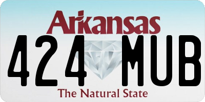 AR license plate 424MUB