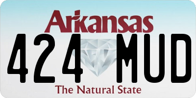 AR license plate 424MUD