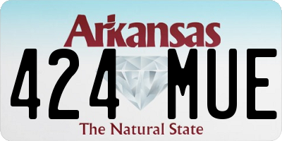 AR license plate 424MUE