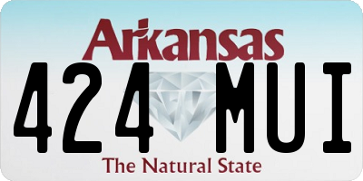 AR license plate 424MUI