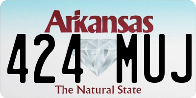 AR license plate 424MUJ