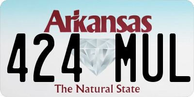 AR license plate 424MUL