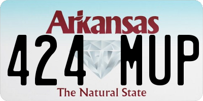 AR license plate 424MUP