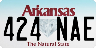 AR license plate 424NAE