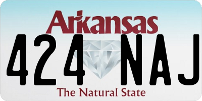 AR license plate 424NAJ