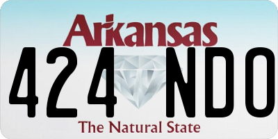 AR license plate 424NDO
