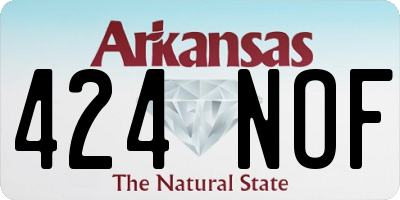 AR license plate 424NOF