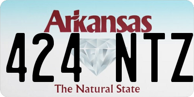 AR license plate 424NTZ