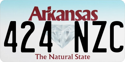 AR license plate 424NZC