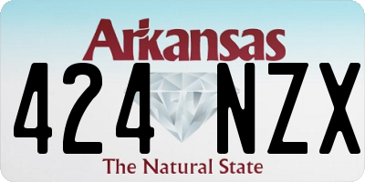 AR license plate 424NZX