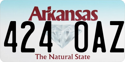 AR license plate 424OAZ