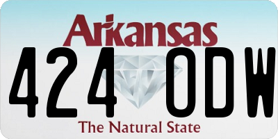 AR license plate 424ODW