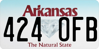 AR license plate 424OFB