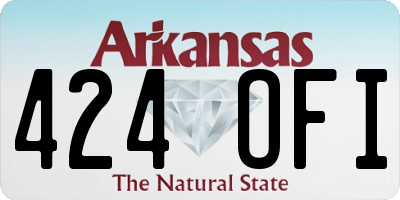 AR license plate 424OFI