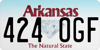 AR license plate 424OGF