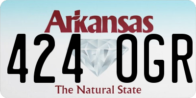 AR license plate 424OGR