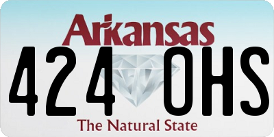 AR license plate 424OHS