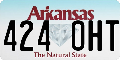 AR license plate 424OHT