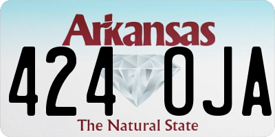 AR license plate 424OJA