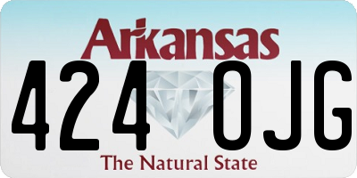 AR license plate 424OJG