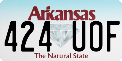 AR license plate 424UOF