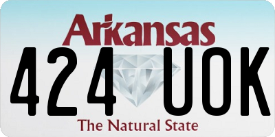 AR license plate 424UOK