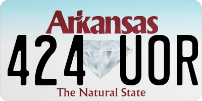 AR license plate 424UOR