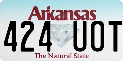 AR license plate 424UOT