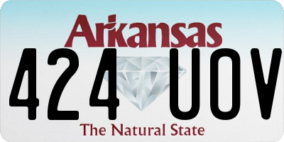 AR license plate 424UOV
