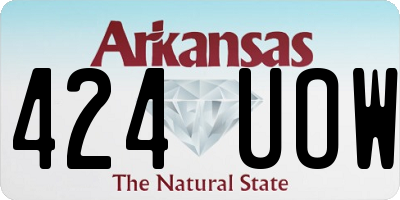AR license plate 424UOW