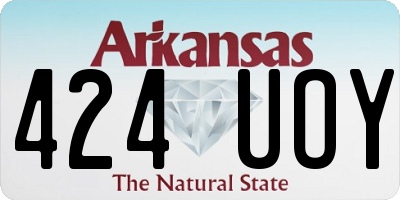 AR license plate 424UOY