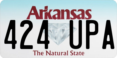 AR license plate 424UPA