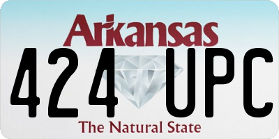 AR license plate 424UPC