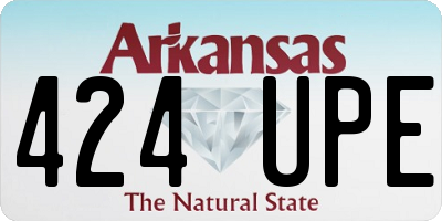 AR license plate 424UPE