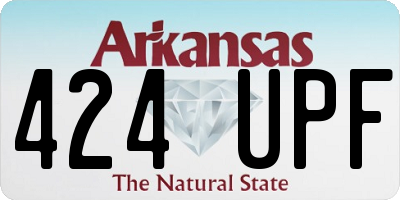 AR license plate 424UPF