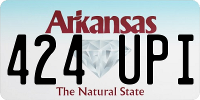 AR license plate 424UPI