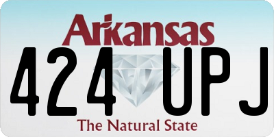 AR license plate 424UPJ