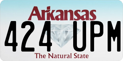 AR license plate 424UPM