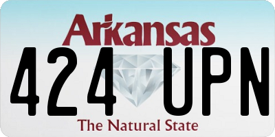 AR license plate 424UPN