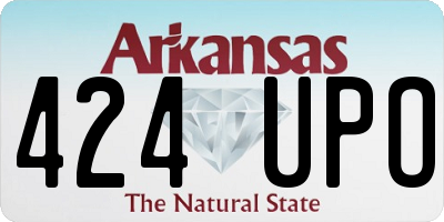 AR license plate 424UPO