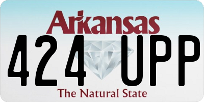 AR license plate 424UPP