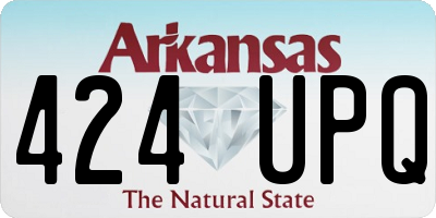 AR license plate 424UPQ