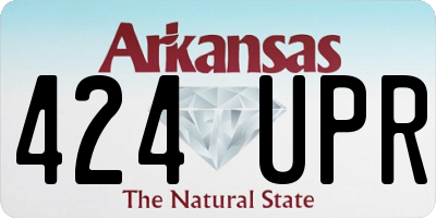 AR license plate 424UPR