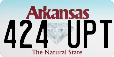 AR license plate 424UPT