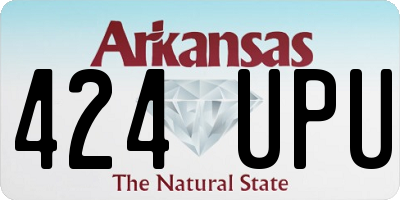 AR license plate 424UPU