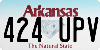 AR license plate 424UPV